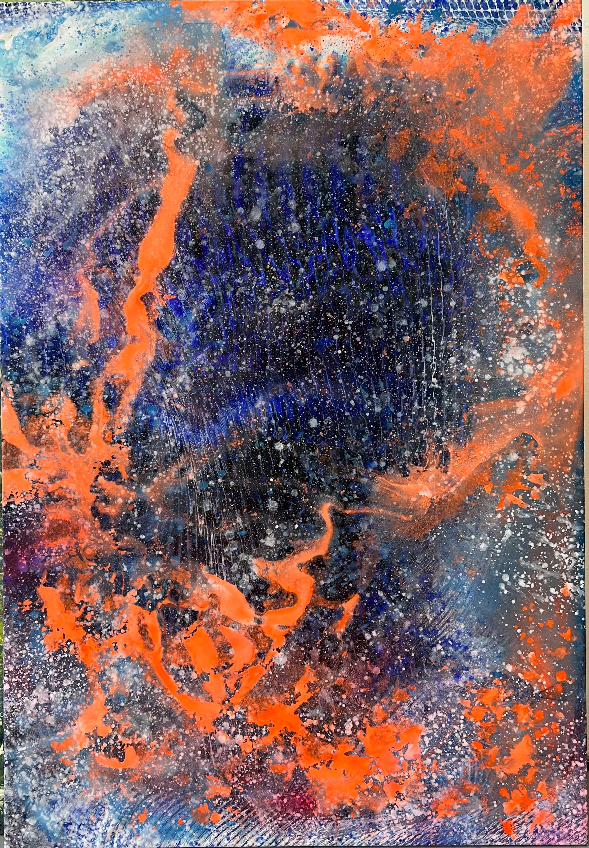 Overpainting Fine Art Print on Canvas 2022