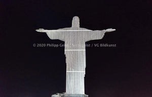 LED Light Frame / Led Leuchtrahmen Cristo Redentor/ Rio de Janeiro 2014  (signed)