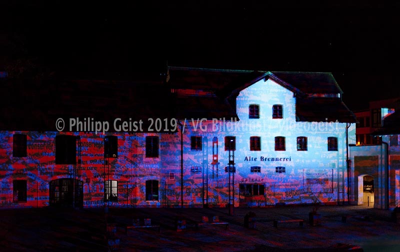 Ebersberg (Munich/ München) Kunstverein Ebersberg Lighting up Times 2014 (signed + Frame)