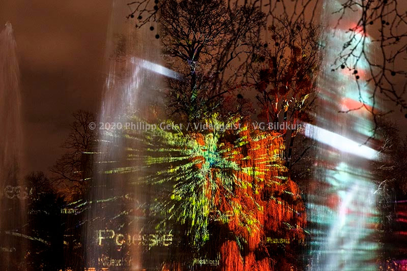 Frankfurt Bethmannpark Luminale 2020 Ariadnes Night (signed + Frame)