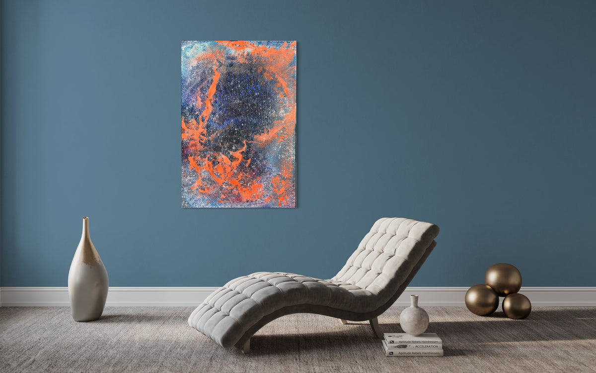 Overpainting Fine Art Print on Canvas 2022