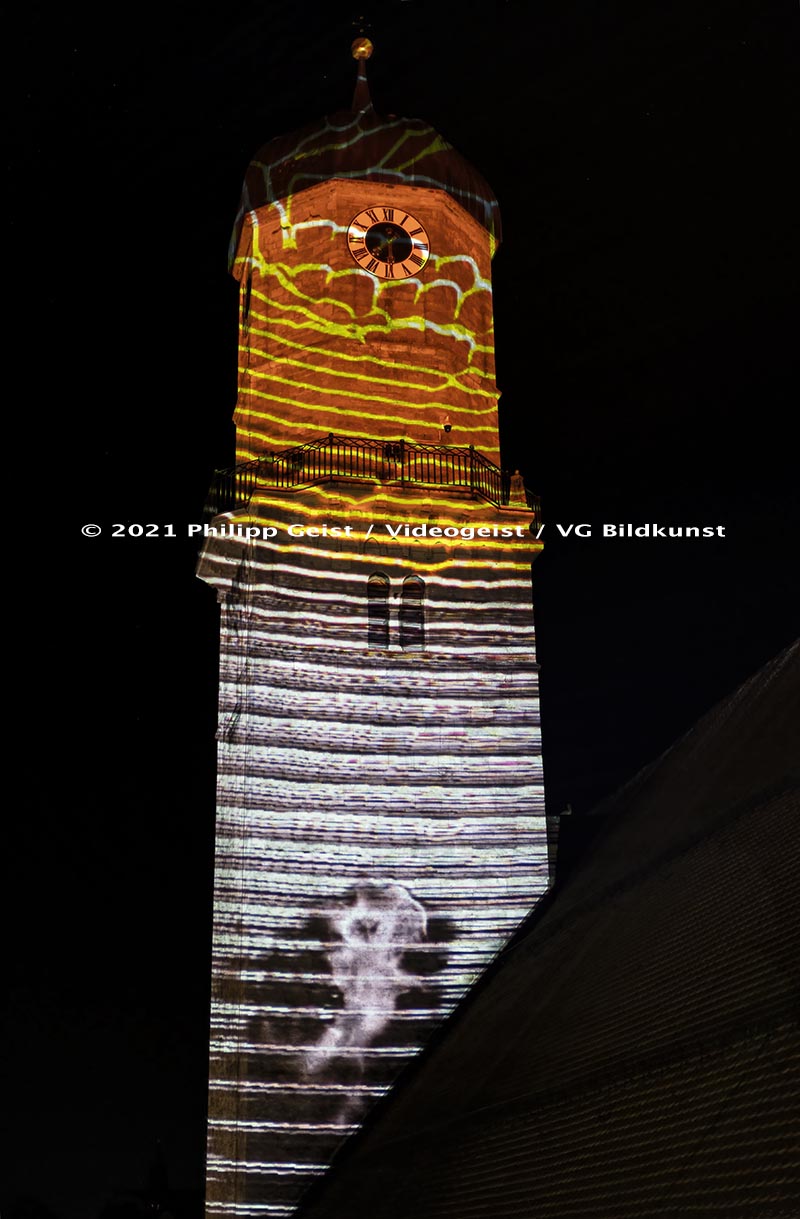 Weilheim Mariä Himmelfahrt Kirchturm „Hoffnungslicht“ 2021 (signed + Frame)
