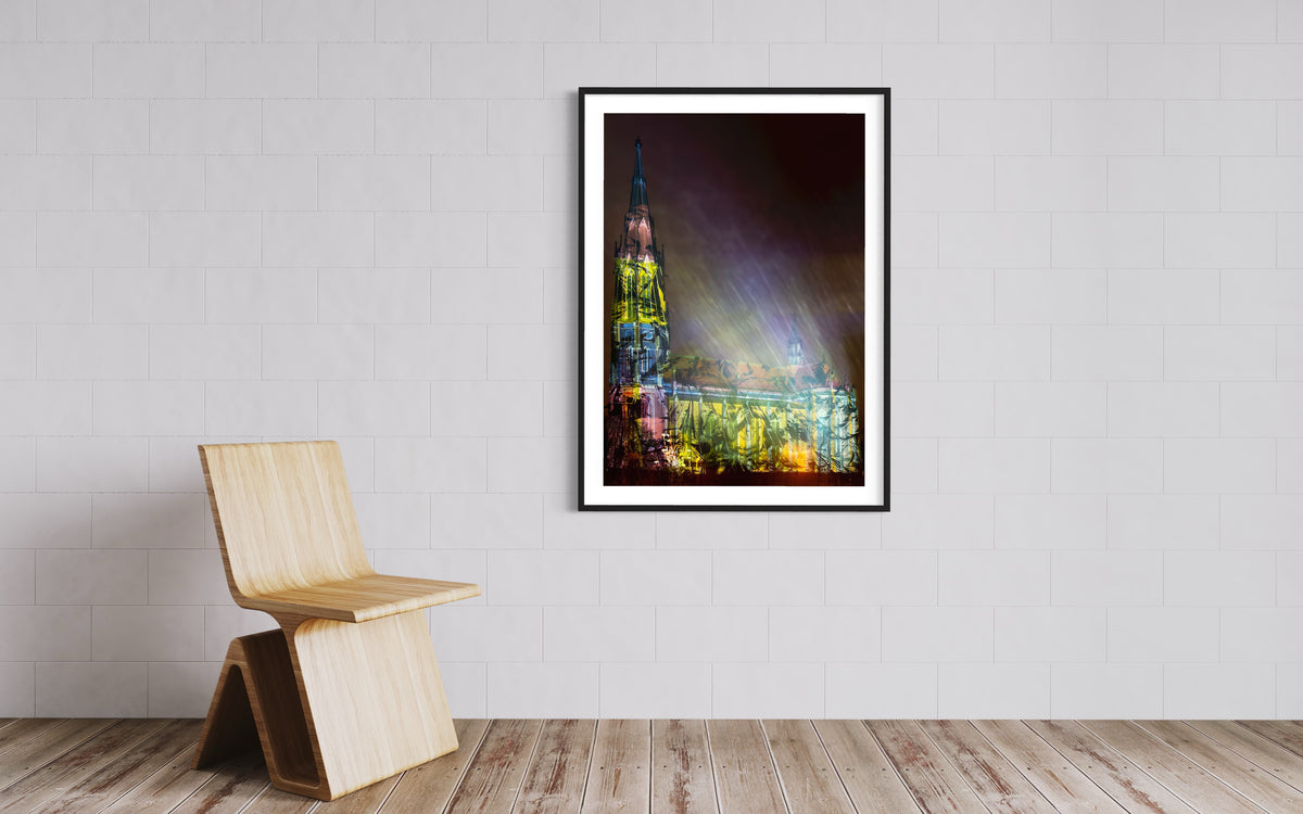 München/ Munich Hl.Kreuz-Kirche Giesing 2015 (signed + Frame)