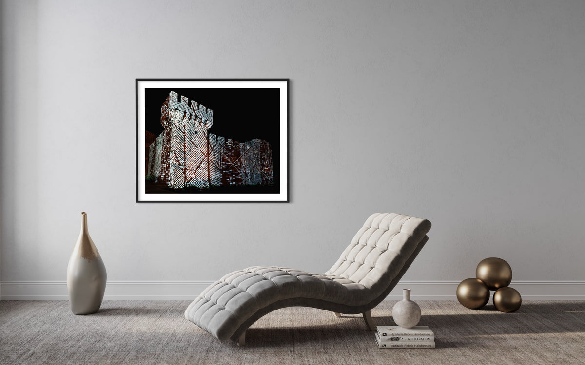 Trogir Fortress Kamerlengo Lighting up times 2017 (signed + Frame)