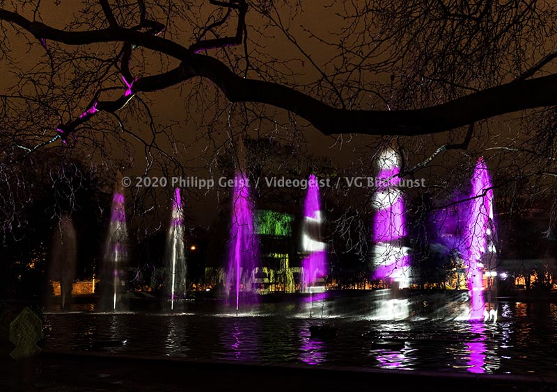 Frankfurt Bethmannpark Luminale 2020 Ariadnes Night (signed + Frame)