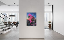 Laden Sie das Bild in den Galerie-Viewer, Overpainting Fine Art Print on Canvas 2022  Katerbow Hidden Places Mirabellen Baum
