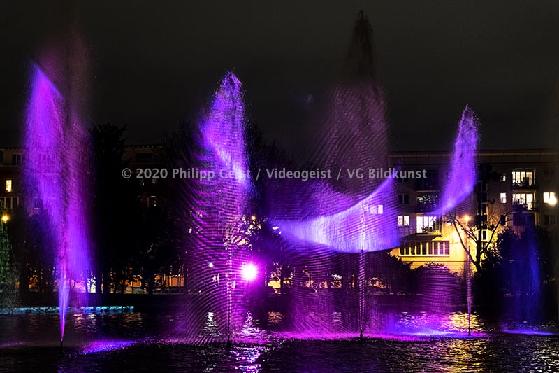 Frankfurt Bethmannpark Luminale 2020 Ariadnes Night (signed + Frame)