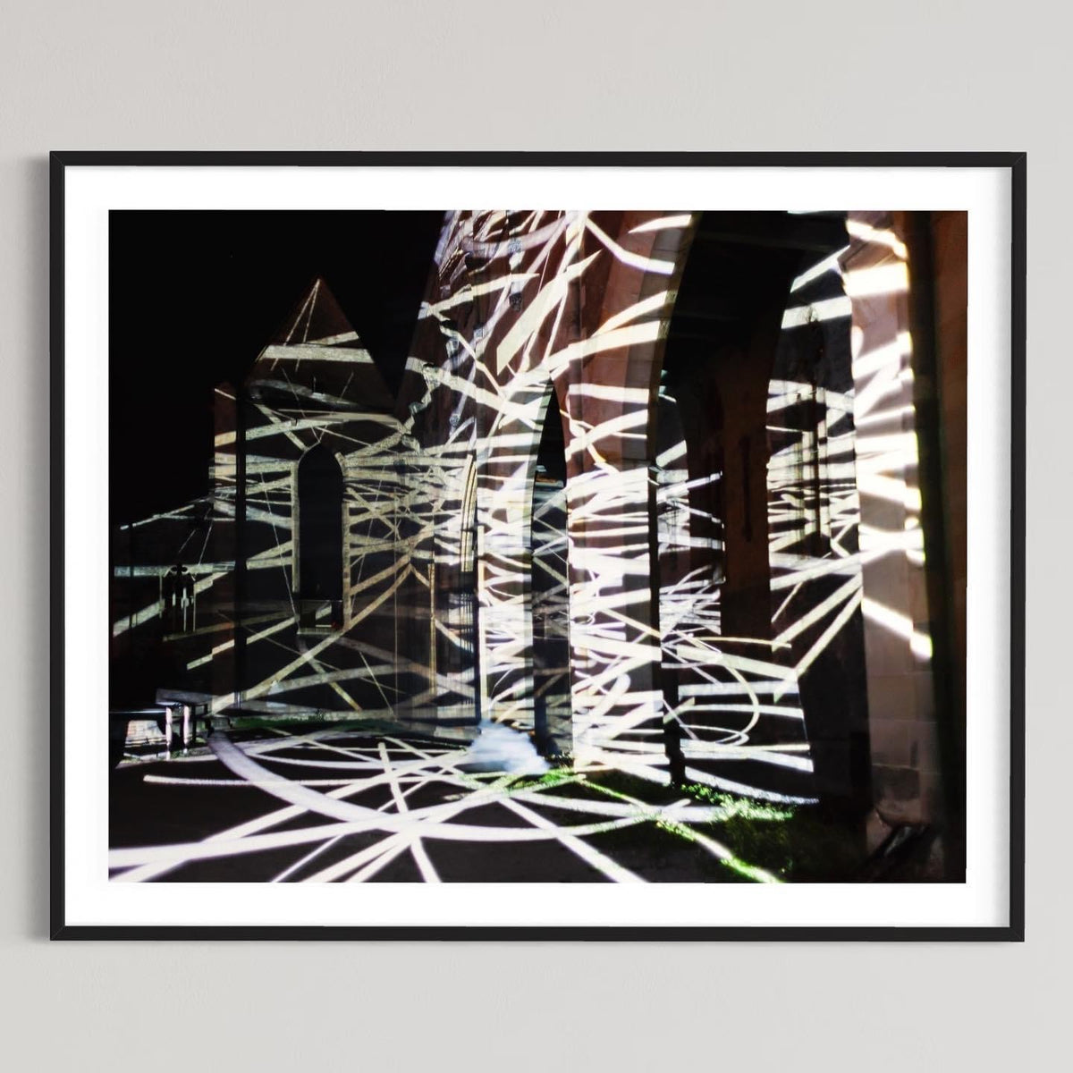 Erfurt Lighting up times - Barfüsserkirche Runie 2012 (signed + Frame)