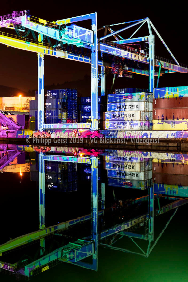 Stuttgart Hafen River of Words 2016 (signed + Frame)