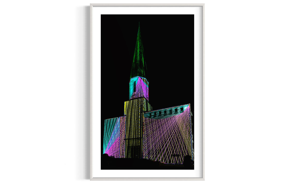 Weilheim Ev. Apostelkirche 500 - Kirche im Licht/ Church in the light 2017 (signed + Frame)