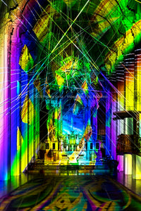 LED Light Frame / Led Leuchtrahmen - München Hl. Geist Kirche „Lighting up shadows“ 2020 (signed)