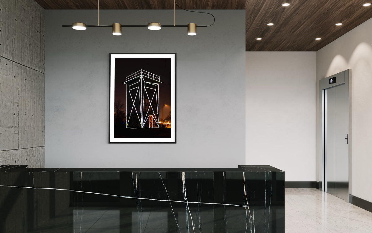 Hidden Places ehemaliger Wachturm DDR/ former Watchtower GDR 2016  (signed + Frame)