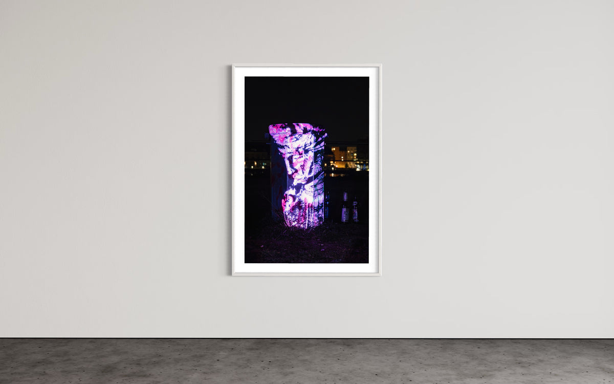 Berlin Hidden Places Garbage can/ Mülleimer 2020  (signed + Frame)