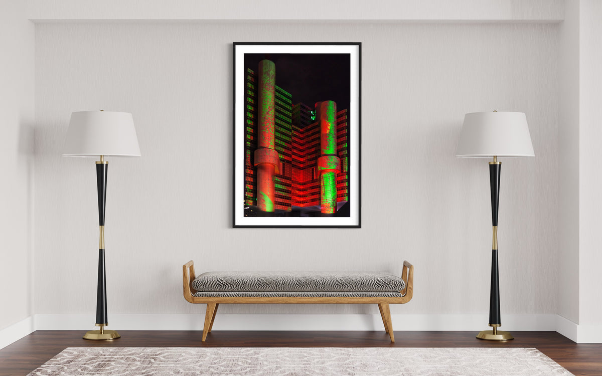Munich/ München GREEN BUILDING 2015 HVB Tower 2015 (signed + Frame)