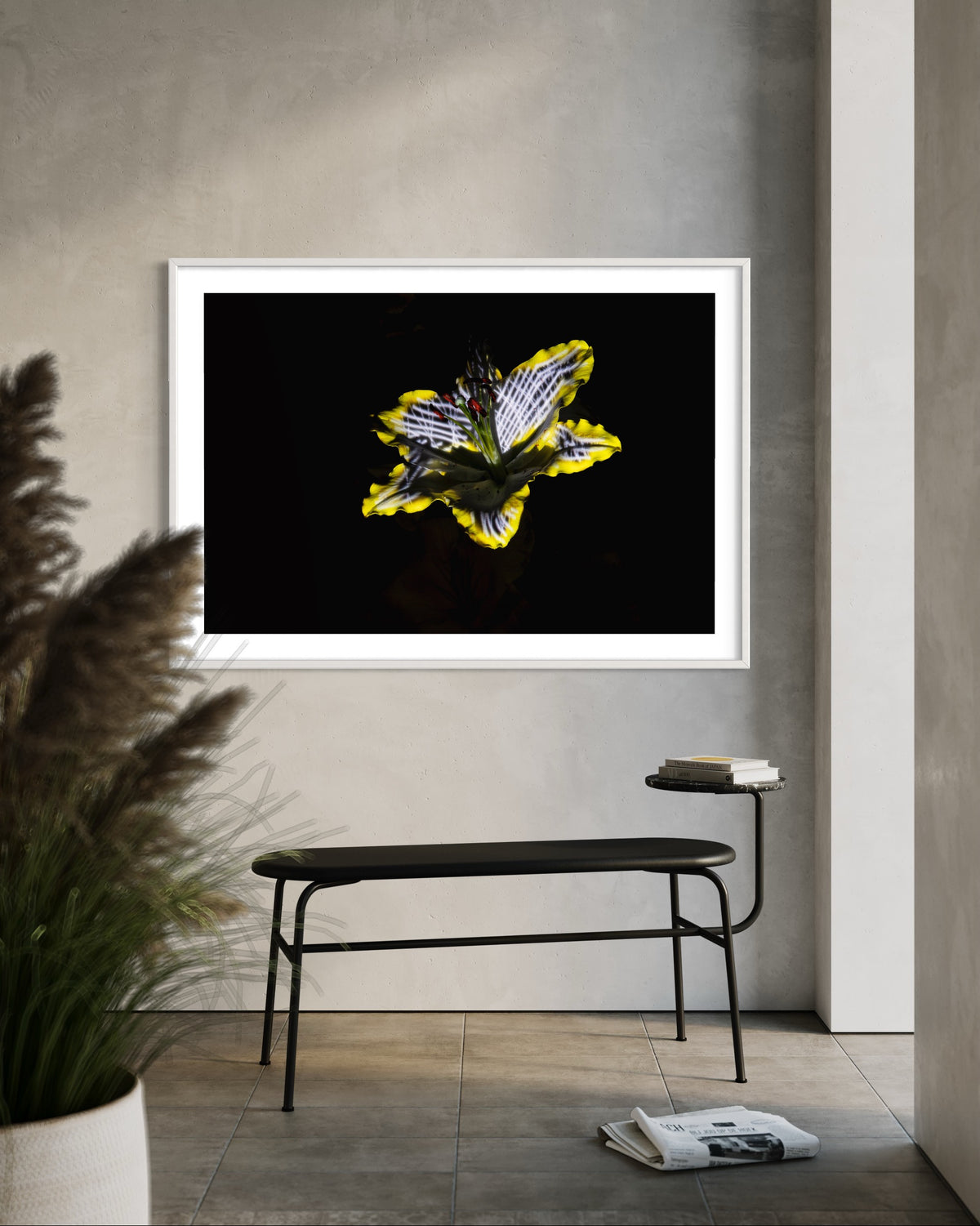 Hidden Places Lilie/ lily Flower 2019  (signed + Frame)
