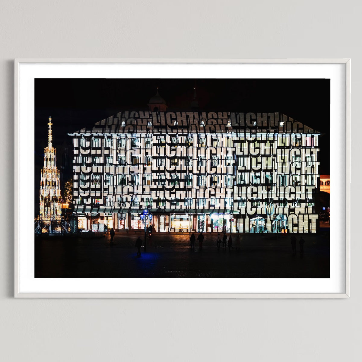 Nürnberg/ Nuremberg Rathaus „Into the Blue“ Blaue Nacht 2017 (signed + Frame)