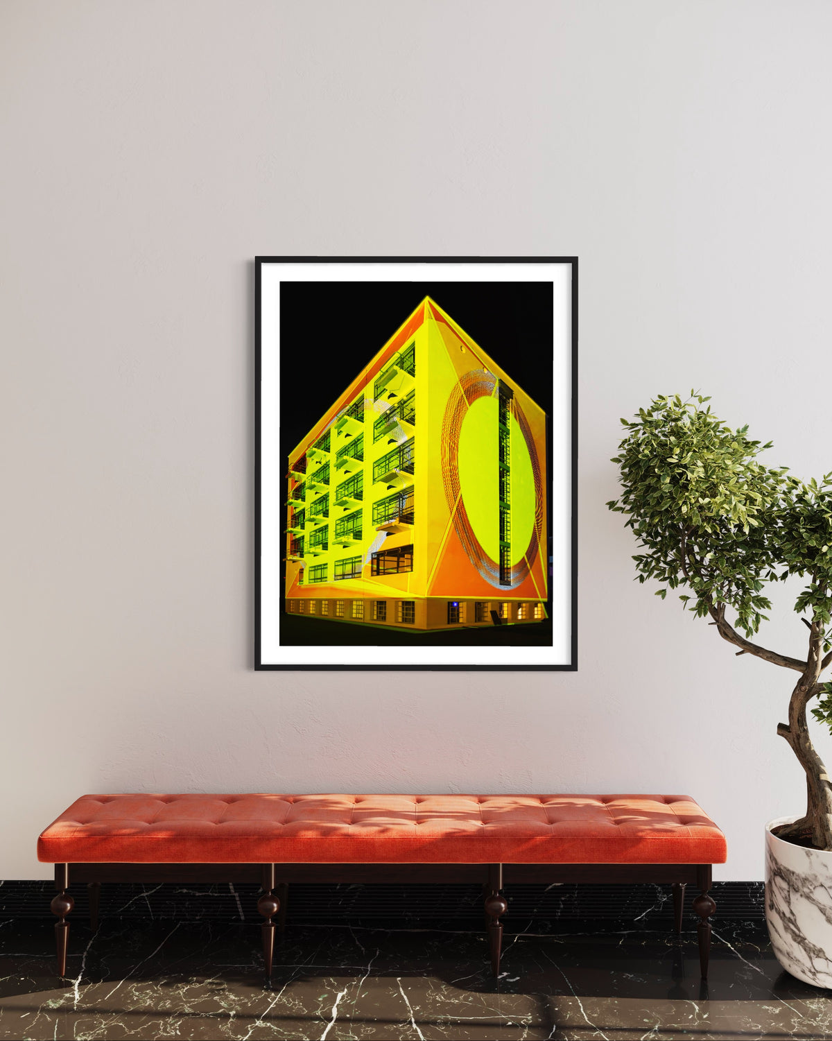 Bauhaus Dessau "Light.Facade.Human" 100 Year Anniversary 2019 (signed + Frame)