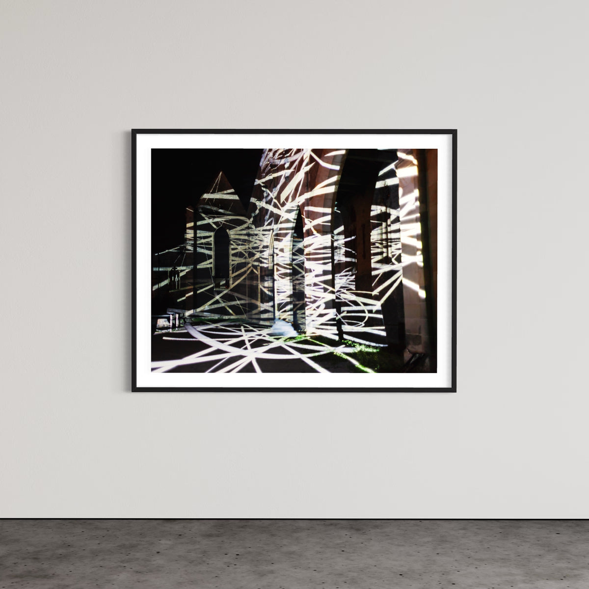 Erfurt Lighting up times - Barfüsserkirche Runie 2012 (signed + Frame)