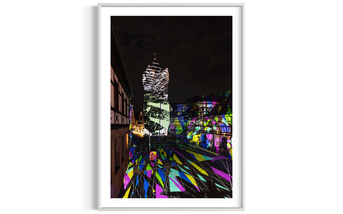 Herzogenaurach Fehnturm „Glücksachen“ 2021 (signed + Frame)