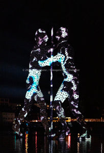 LED Light Frame / Led Leuchtrahmen - Hidden Places Berlin Molecule Man 2020 (signed)