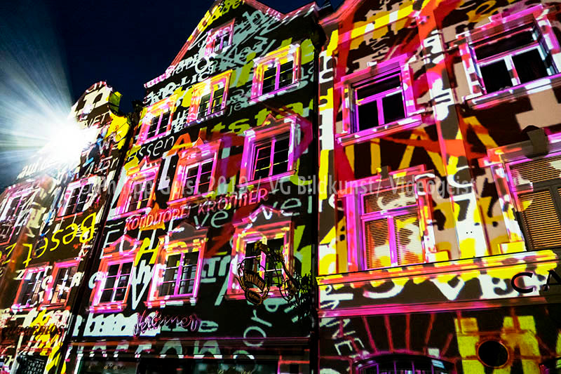 Weilheim 1. Lichtkunst Festival Weilheim drifts 2016 (signed + Frame)