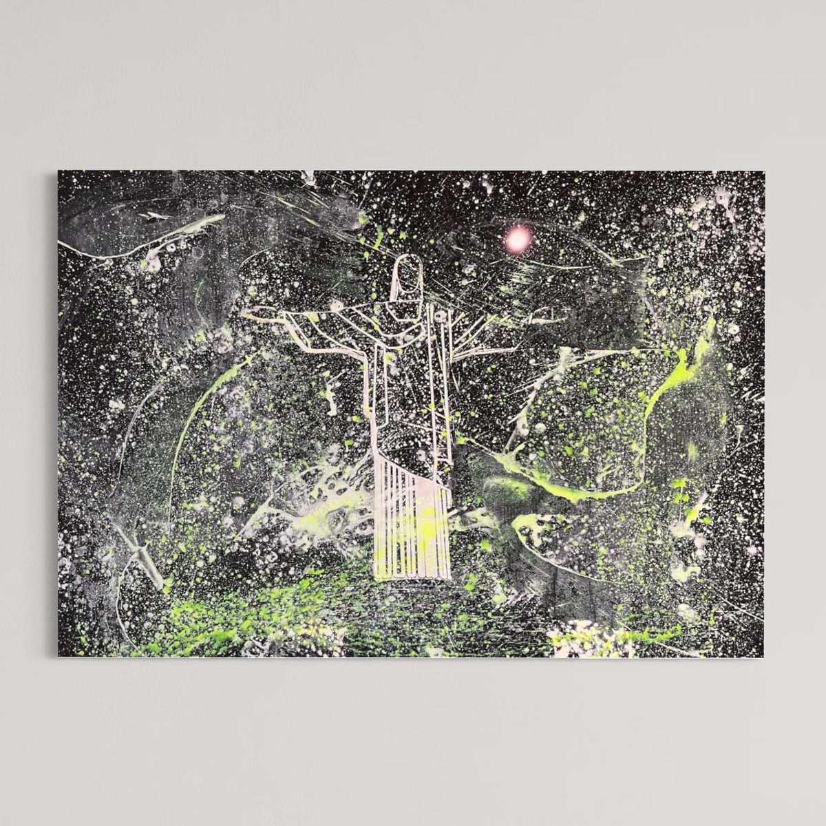 Overpainting on Canvas 2022 // Rio de Janeiro Cristo Redentor 2014