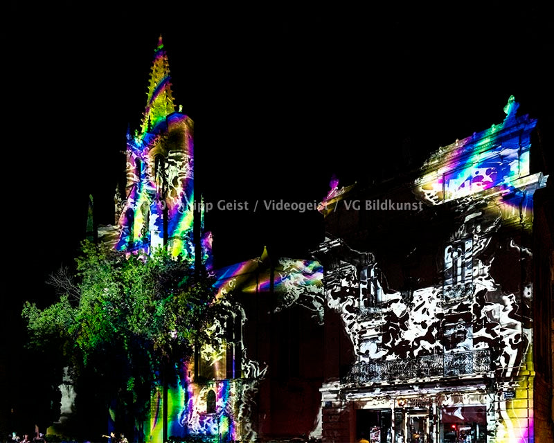 LED Light Frame / Led Leuchtrahmen - Avignon Time Drifts Avignon Helios Festival 2020 (signed)