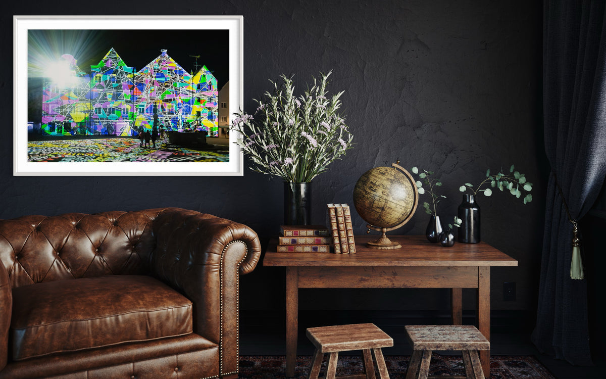 Weilheim 2. Lichtkunst Festival Weilheim Fades 2018 (signed + Frame)