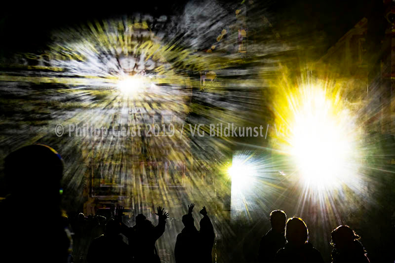 Weilheim 1.Lichtkunst Festival Weilheim drifts 2016 (signed + Frame)