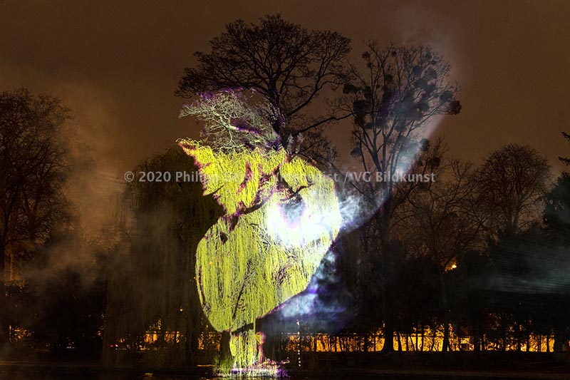 Frankfurt Bethmannpark Luminale 2020 Ariadnes Night (signed + Frame)