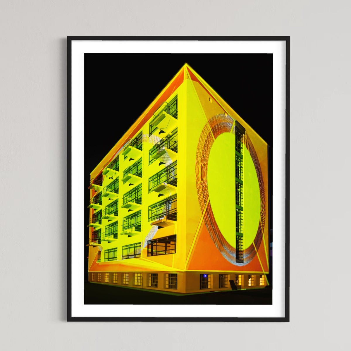 Bauhaus Dessau "Light.Facade.Human" 100 Year Anniversary 2019 (signed + Frame)