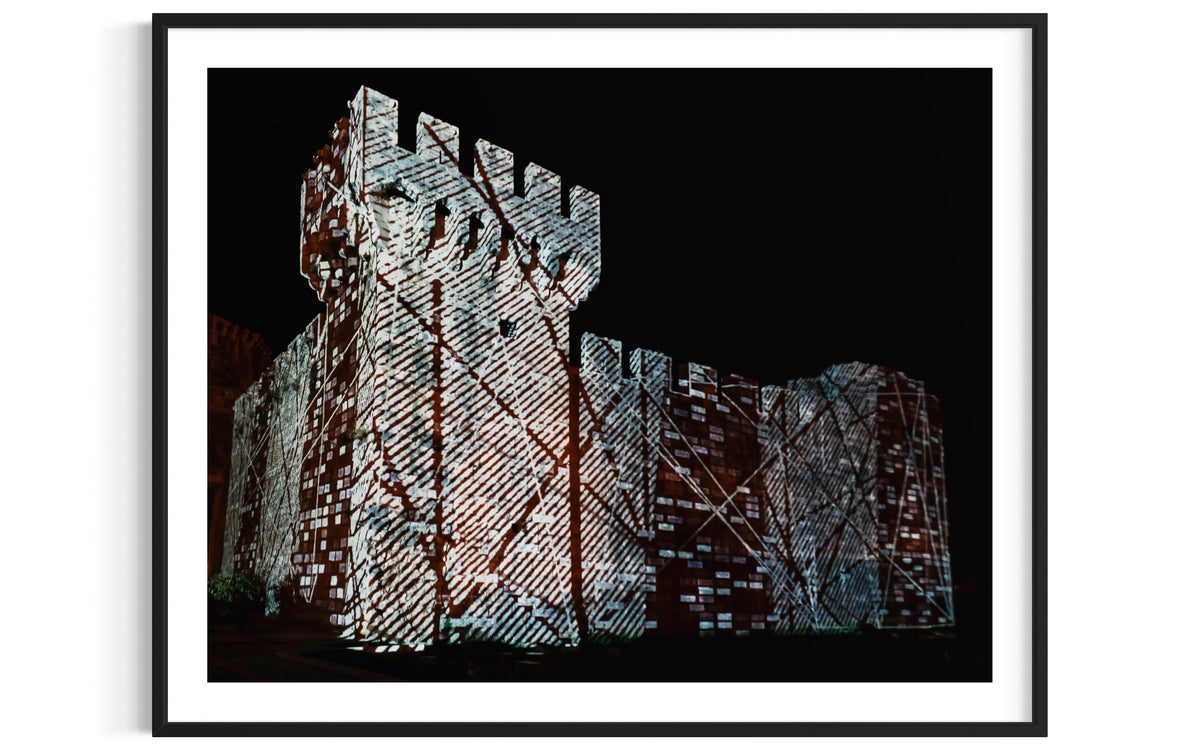 Trogir Fortress Kamerlengo Lighting up times 2017 (signed + Frame)