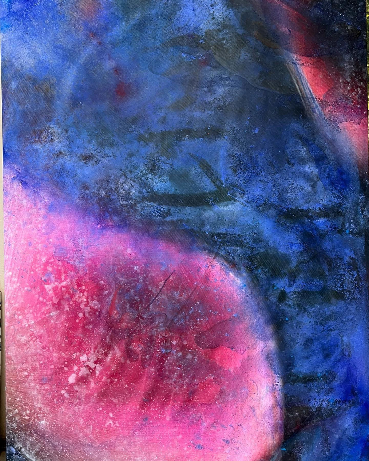 Overpainting Fine Art Print on Canvas 2022