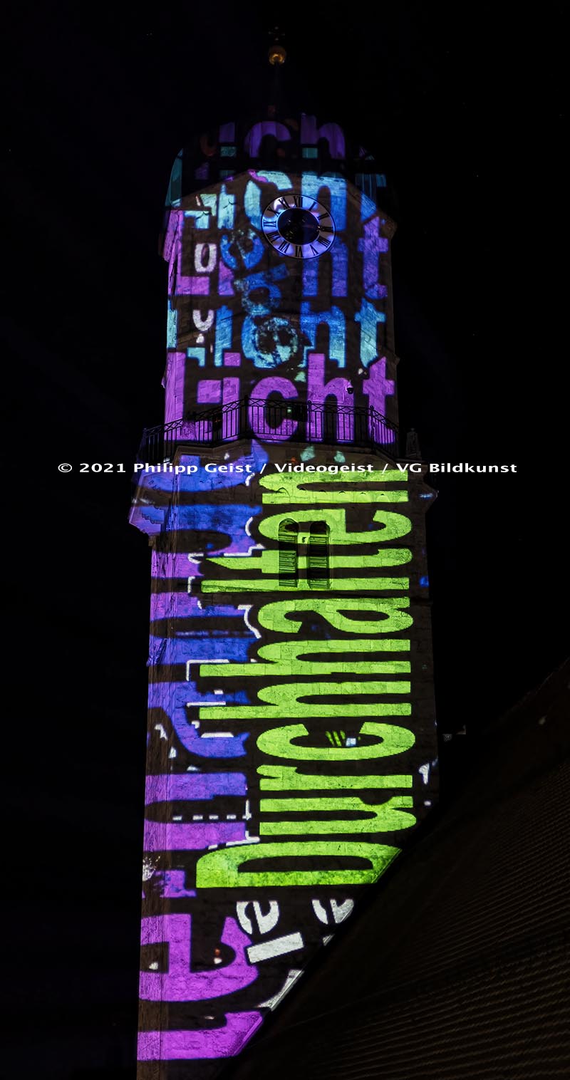 Weilheim Mariä Himmelfahrt Kirchturm „Hoffnungslicht“ 2021 (signed + Frame)