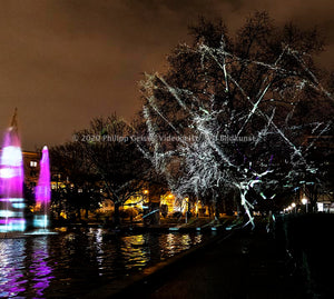 Frankfurt Bethmannpark Luminale 2020 Ariadnes Night (signed + Frame)