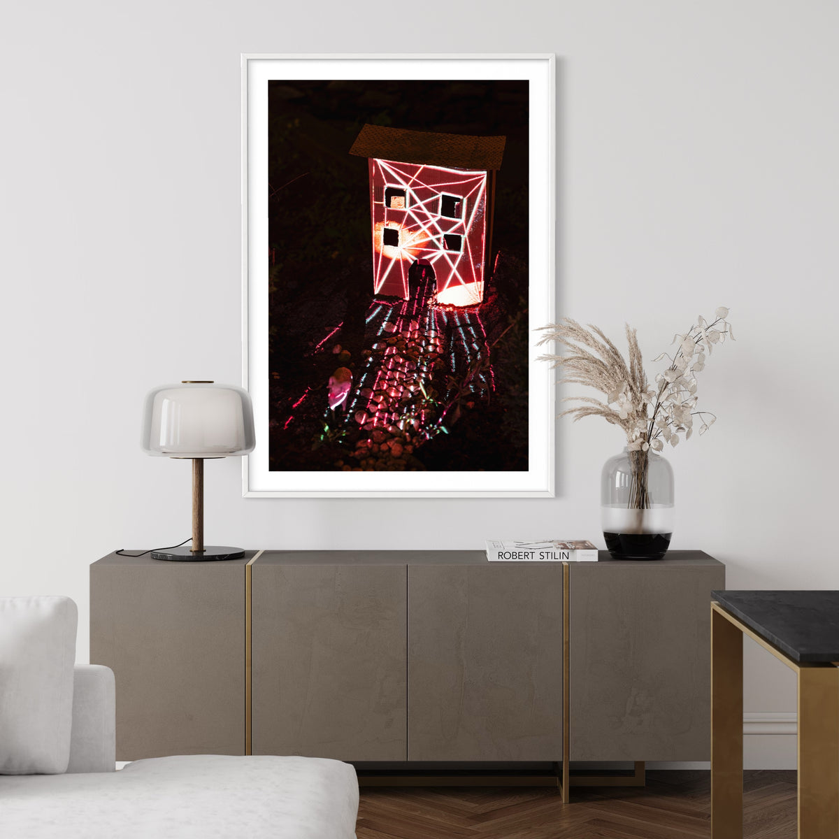 Berlin Hidden Places cardboard house / Papphaus 2020  (signed + Frame)