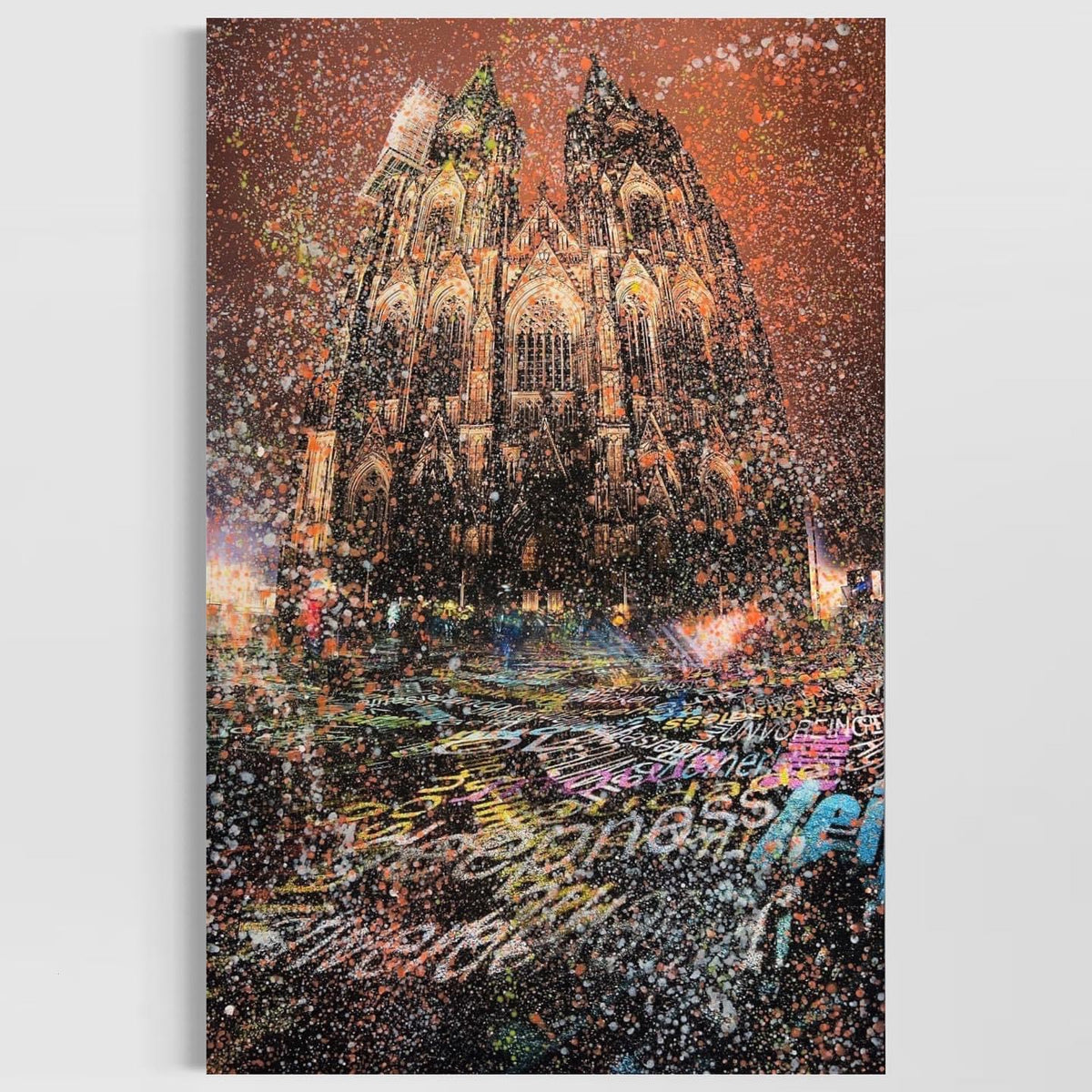 Overpainting on Canvas 2022 // Time Drifts Cologne 2016/2017 video installation