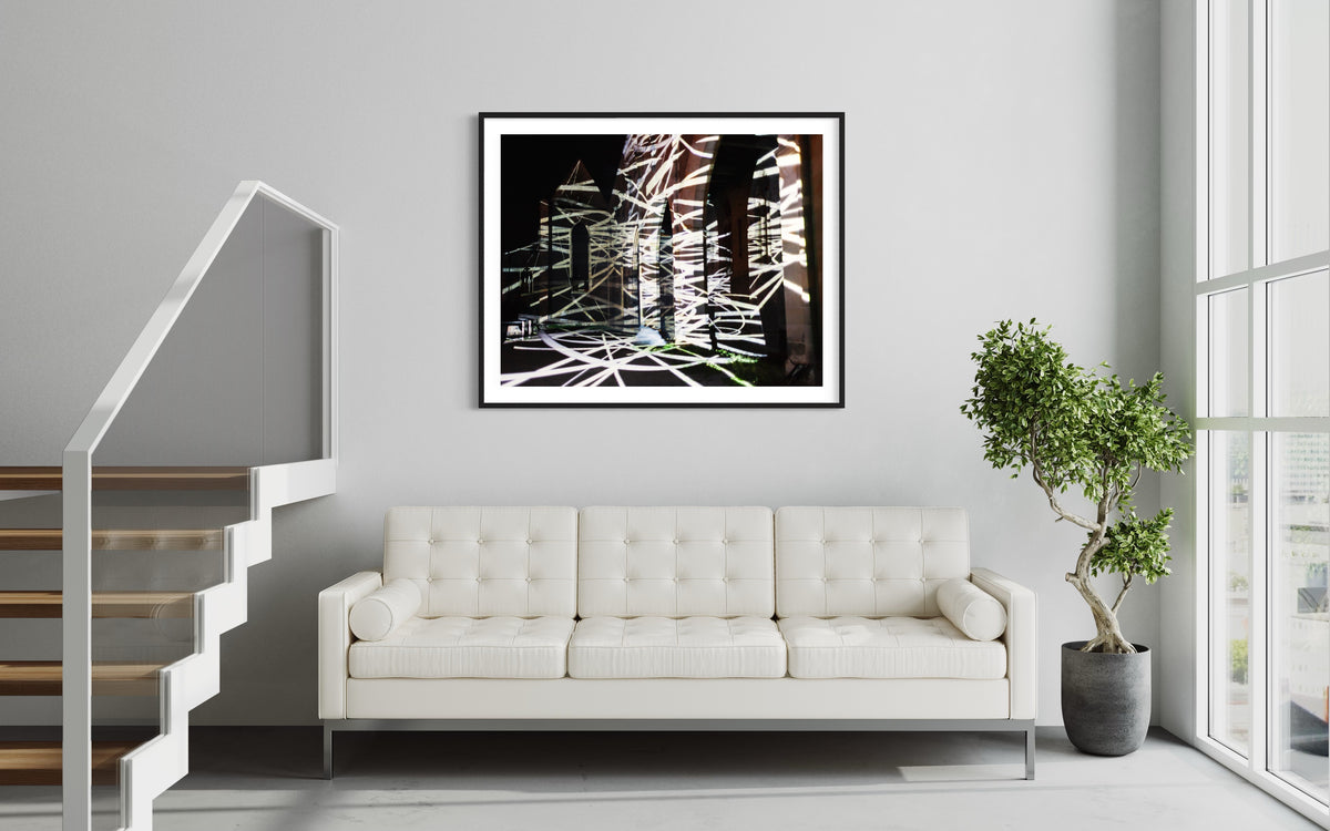 Erfurt Lighting up times - Barfüsserkirche Runie 2012 (signed + Frame)