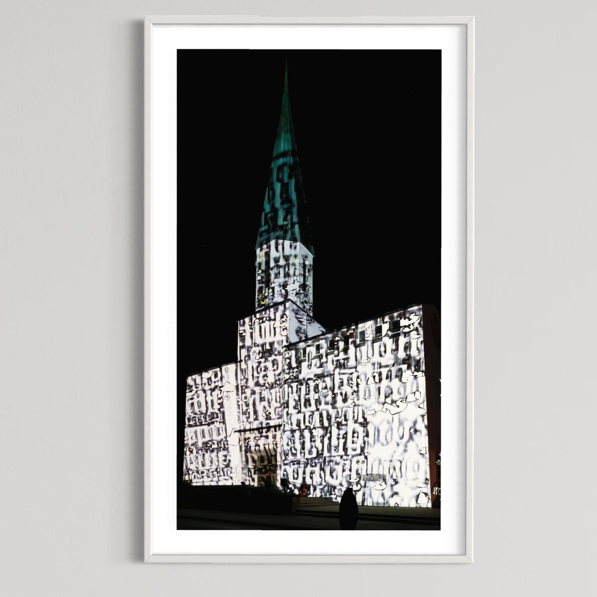 Weilheim Ev. Apostelkirche 500 - Kirche im Licht/ Church in the light 2017 (signed + Frame)