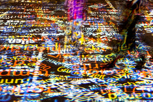 Berlin / Potsdamer / Platz Festival of Lights 2012 "Time Drifts - WORDS OF BERLIN" 10.-21 October 2012 (signed + Frame)