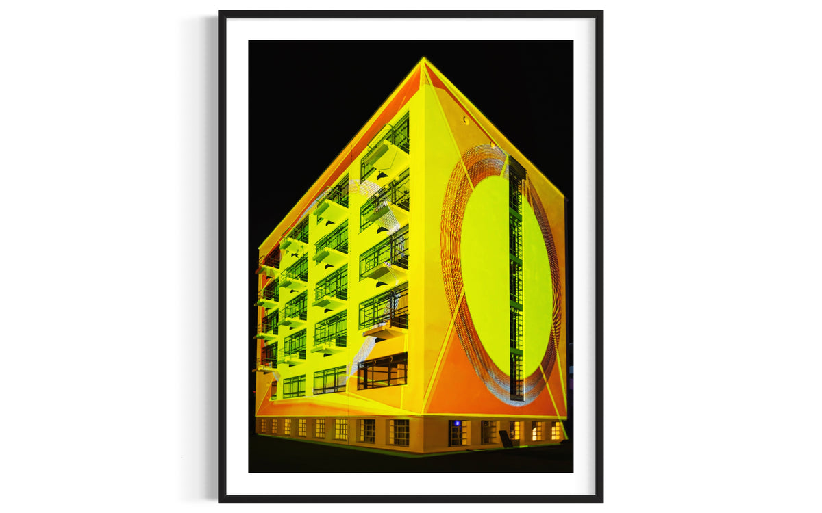 Bauhaus Dessau "Light.Facade.Human" 100 Year Anniversary 2019 (signed + Frame)