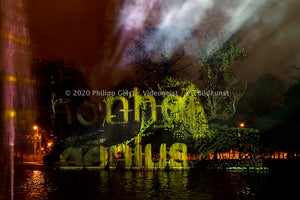 Frankfurt Bethmannpark Luminale 2020 Ariadnes Night (signed + Frame)
