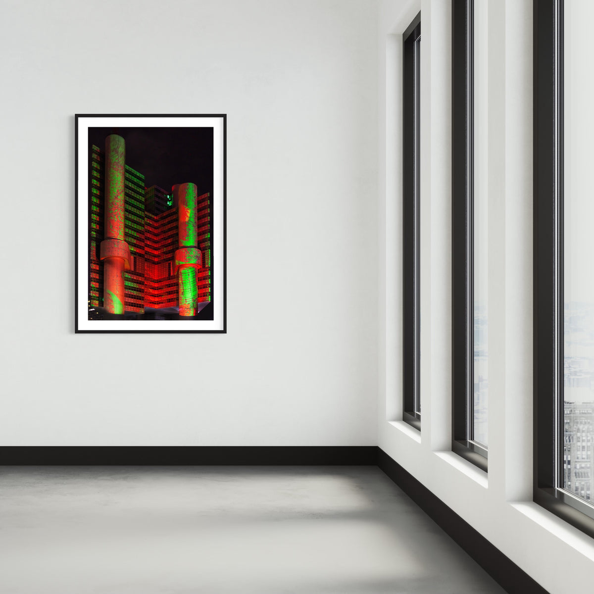 Munich/ München GREEN BUILDING 2015 HVB Tower 2015 (signed + Frame)