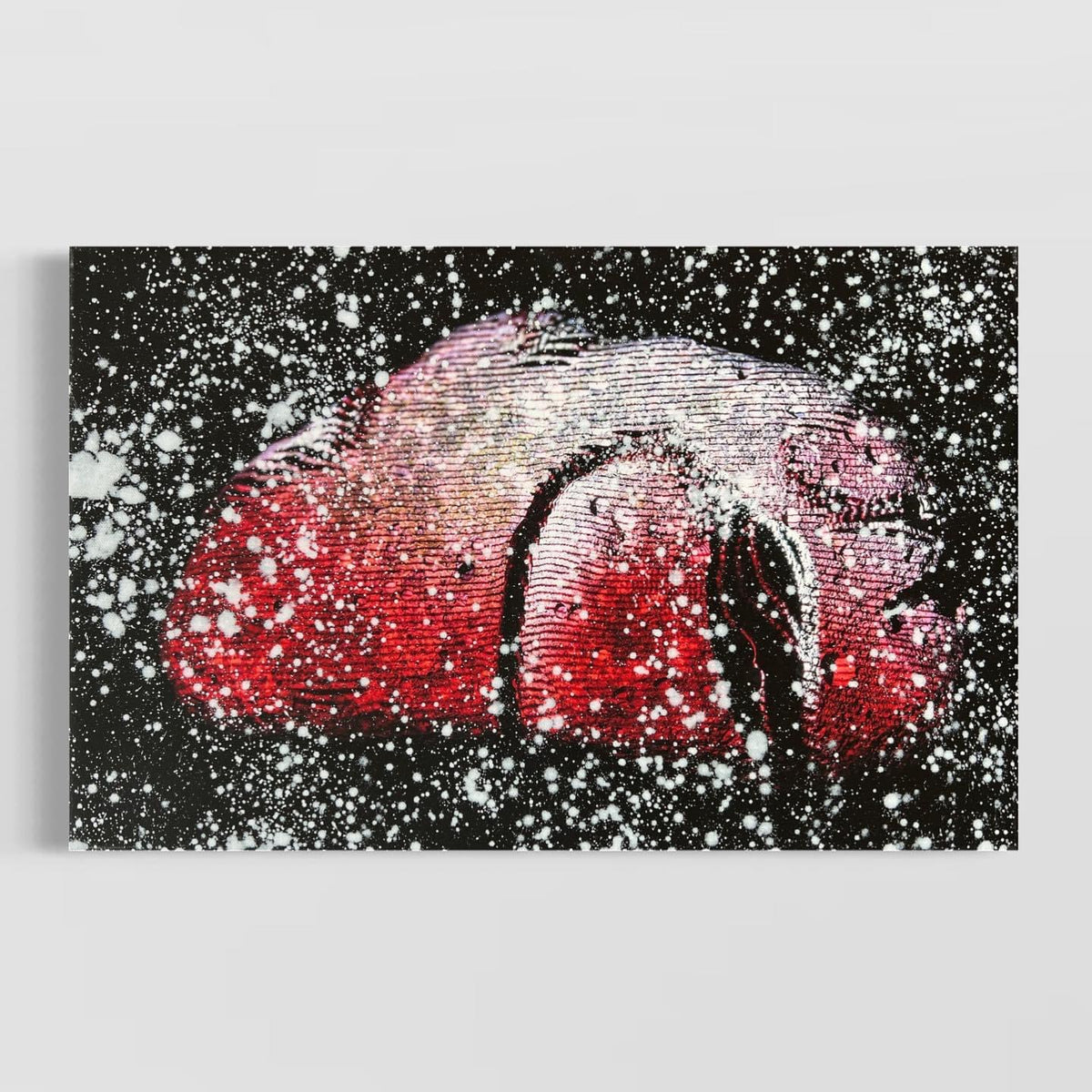 Overpainting on Canvas 2022 // Hidden Places // Stone / Stein 2021