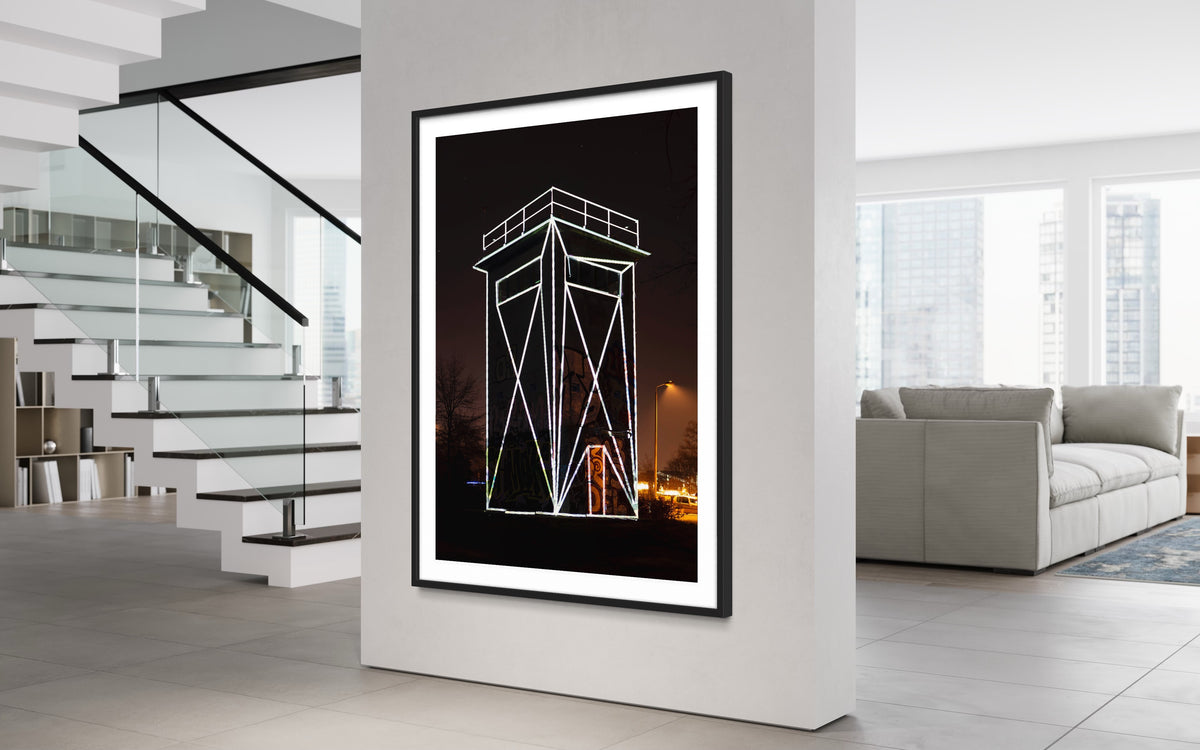 Hidden Places ehemaliger Wachturm DDR/ former Watchtower GDR 2016  (signed + Frame)
