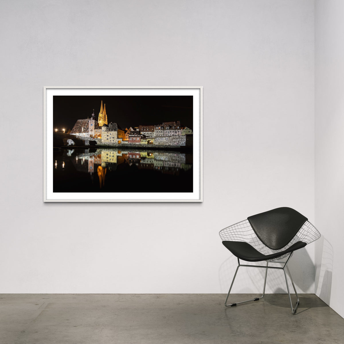 Regensburg Steinerne Brücke 2018 (signed + Frame)