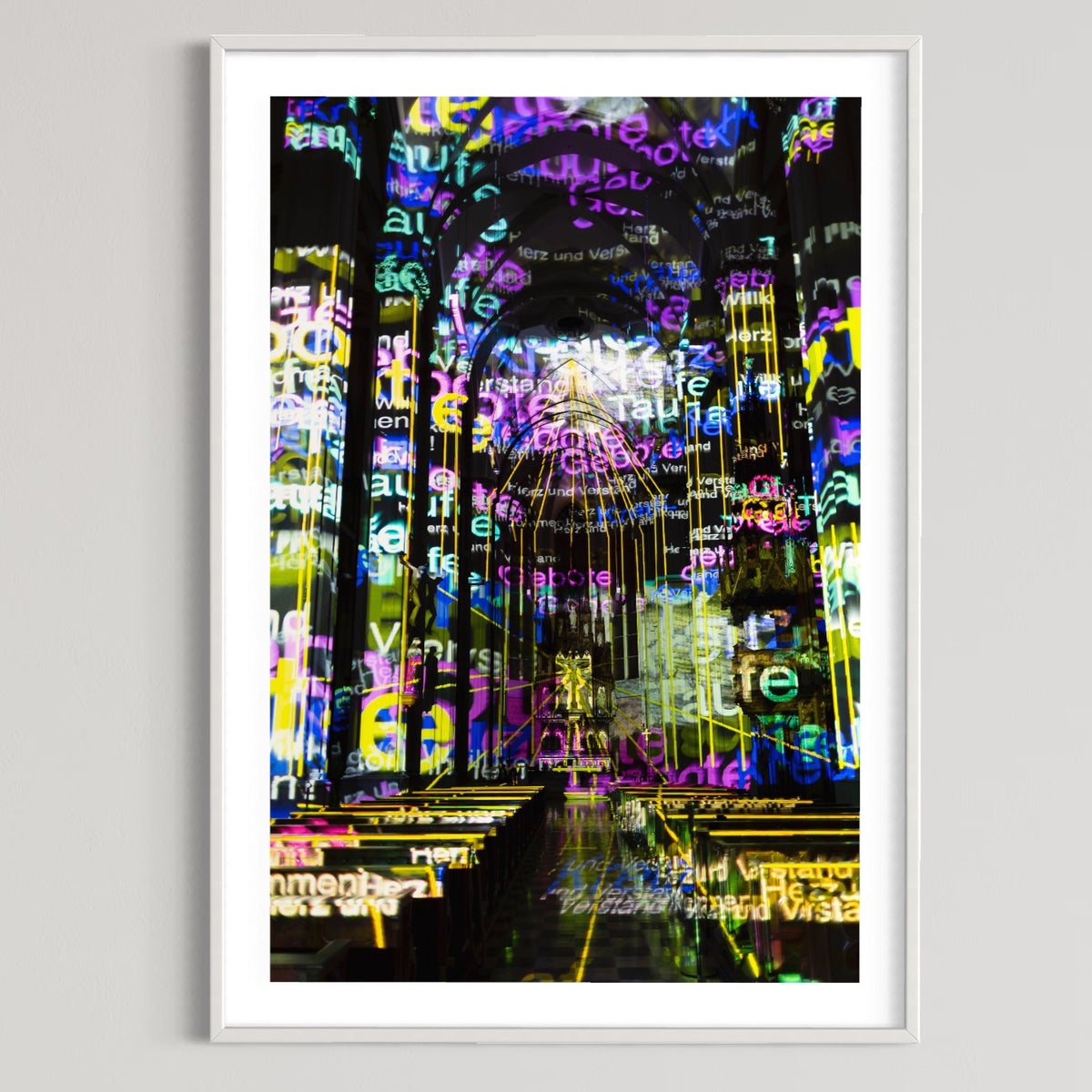 Munich/ München Hl.Kreuz Kirche Giesing Lichträume 2016 (signed + Frame)