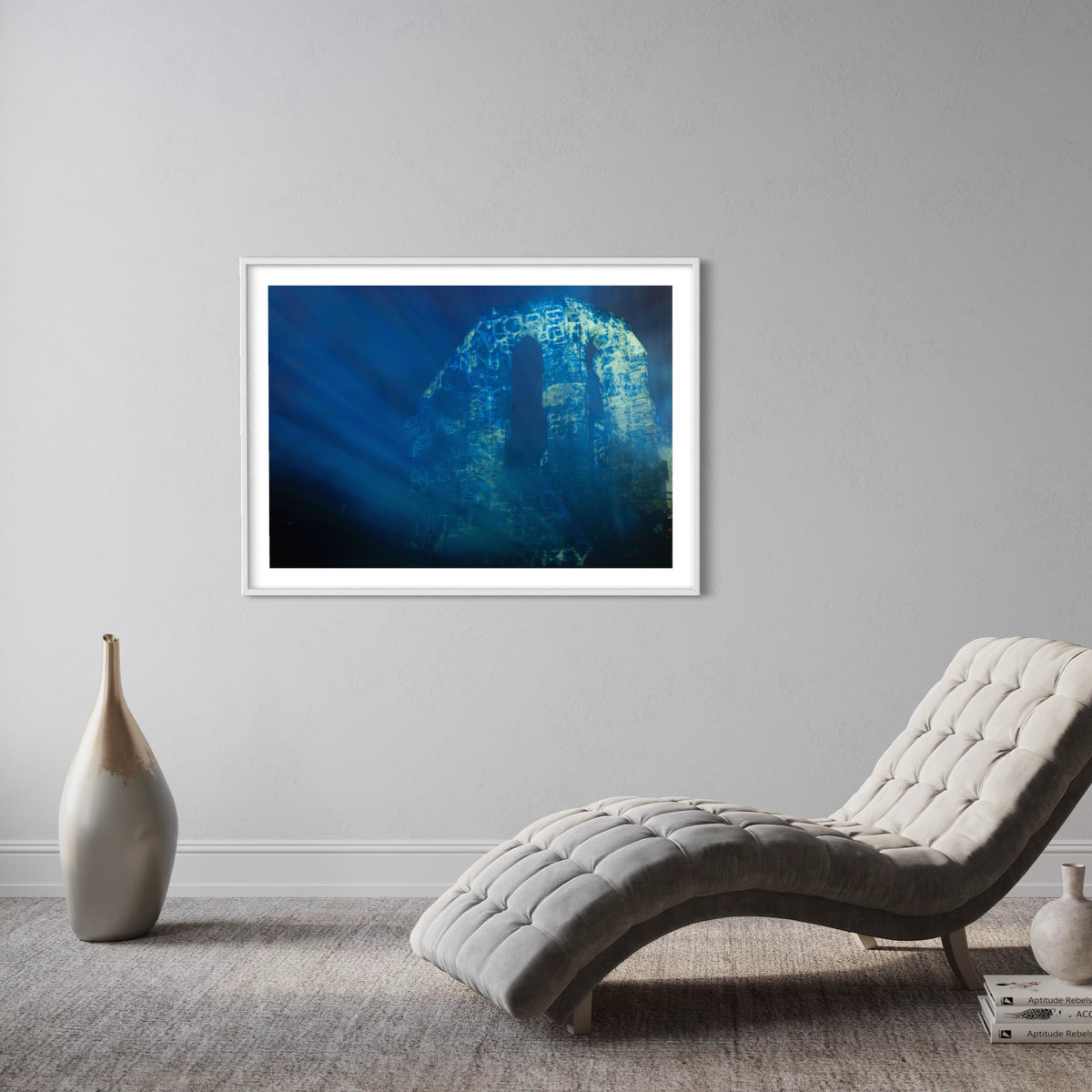 Oberwesel / (Rheinpartie/ Germany) 2009  "Liquid Memory" 2009 (signed + Frame)