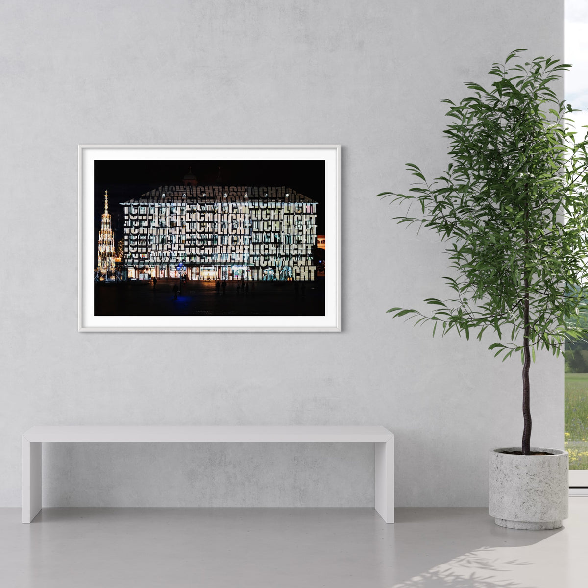 Nürnberg/ Nuremberg Rathaus „Into the Blue“ Blaue Nacht 2017 (signed + Frame)