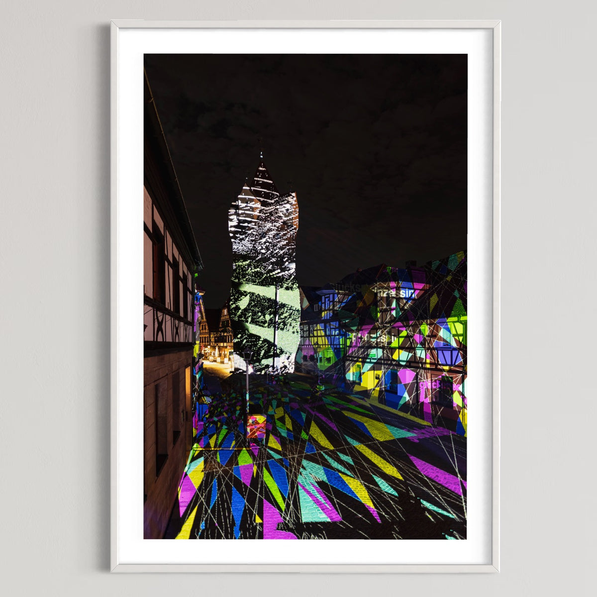 Herzogenaurach Fehnturm „Glücksachen“ 2021 (signed + Frame)